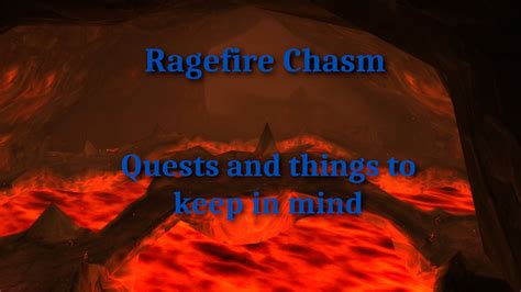 ragefire chasm quests|wrath classic ragefire chasm quests.